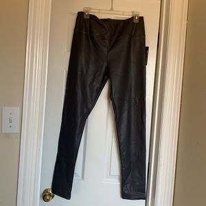 Faux leather leggings